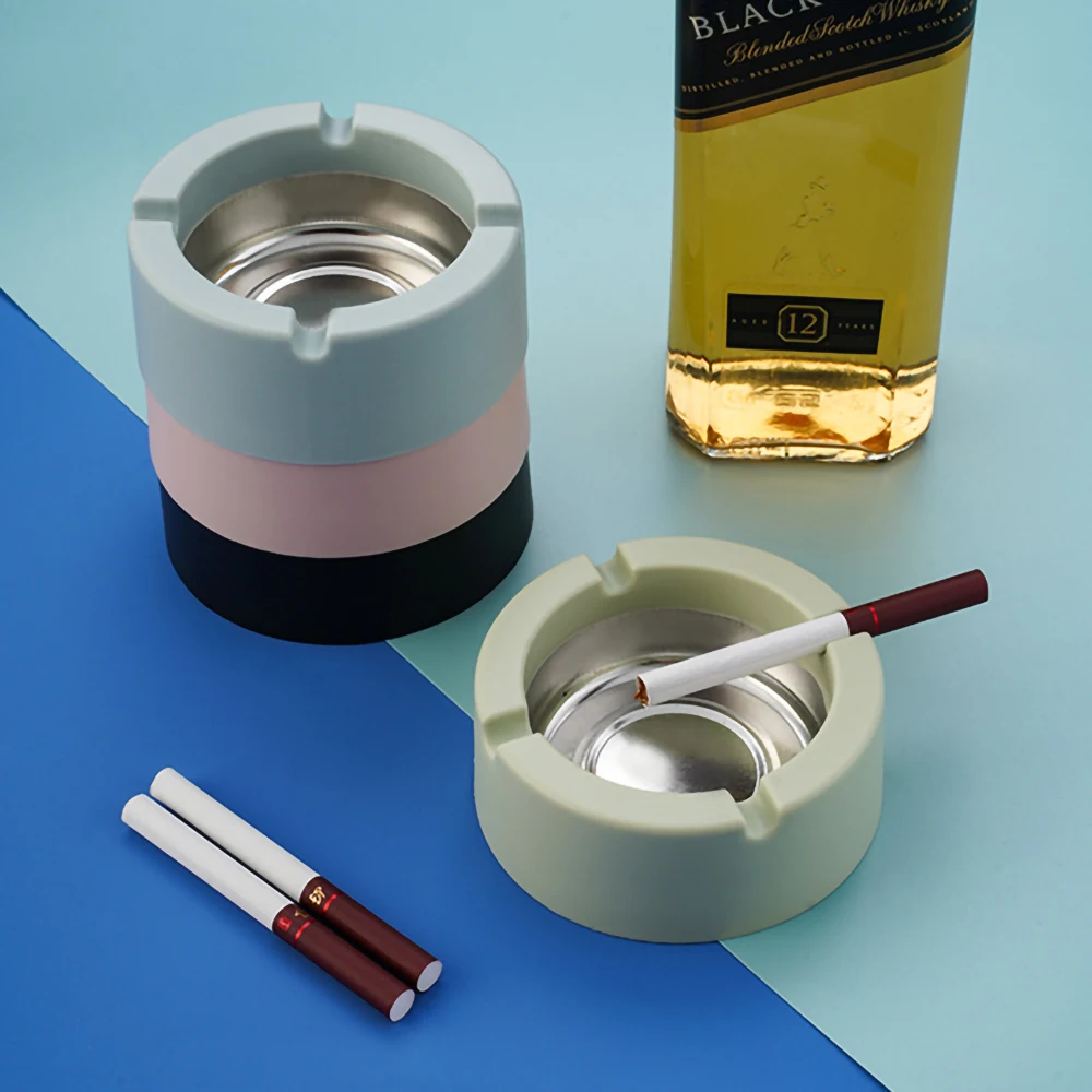 Creative Ashtray Plastic Simple Fashion Nordic Style Portable Environmental Friendly KTV Hotel Ashtray Portable Ashtray Cigarettes Ashtray Silicone Ashtray Stainless Steel Ashtray Metal Ashtray Ceramic Ashtray