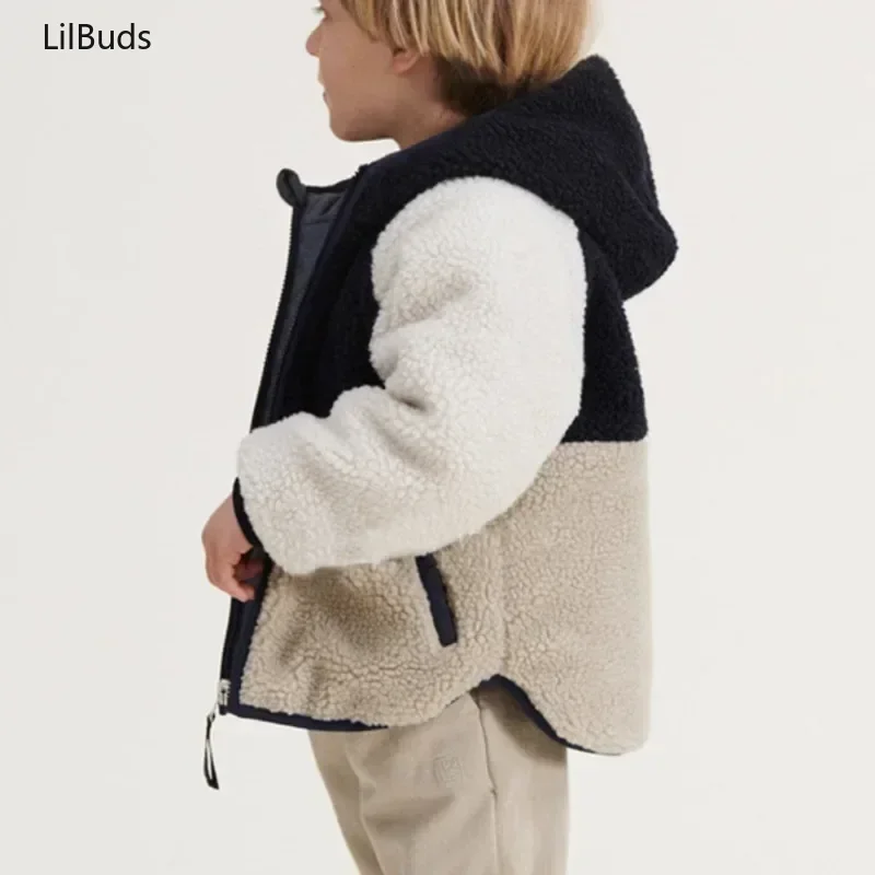 Kids Fashion Casual Winter down Jacket Reversible for Children Clothes Hooded Fleece Zipper Coat Baby Boys Girls Outerwear
