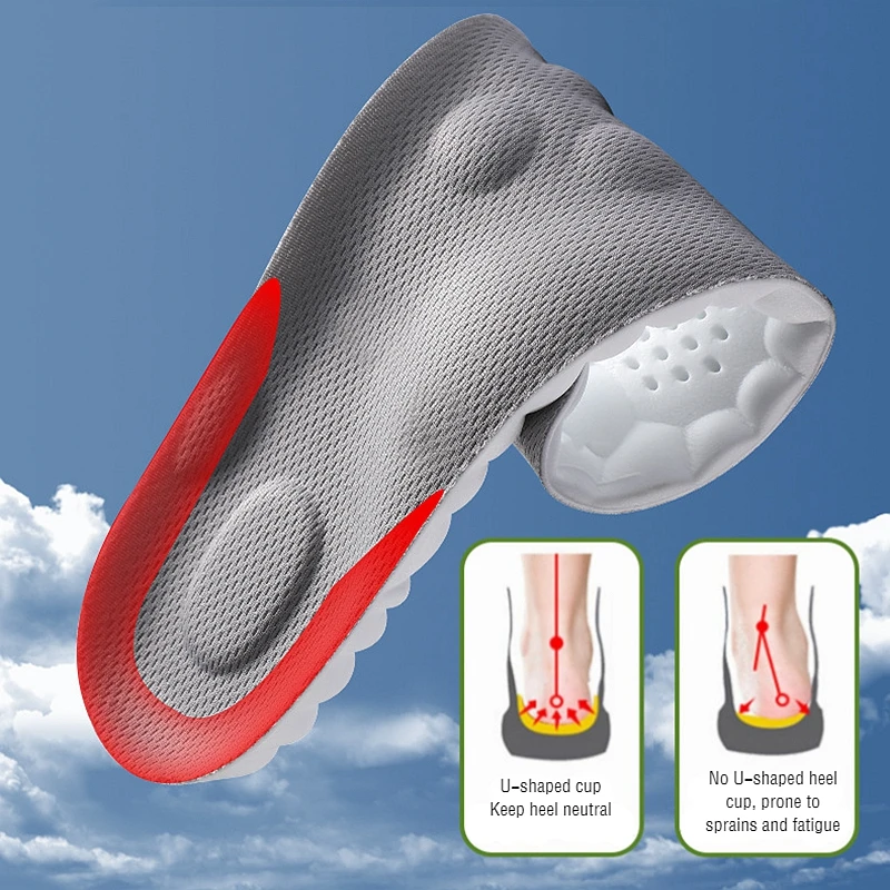1Pair 4D Soft Plantar Fasciitis Insole Shoes Insoles for Feet Arch Support Orthopedic Inserts Sports Shock Absorption_voghion.com