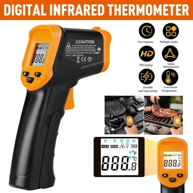 Infrared Thermometer Temperature Gun -58f ~932f, Digital Laser