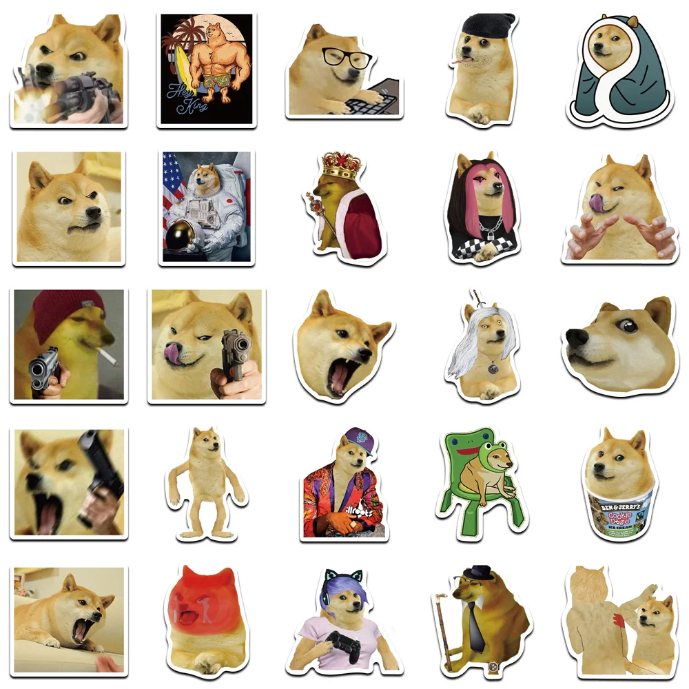 Swole Doge x Among Us Sticker for Laptops, Notebooks, and Hydro