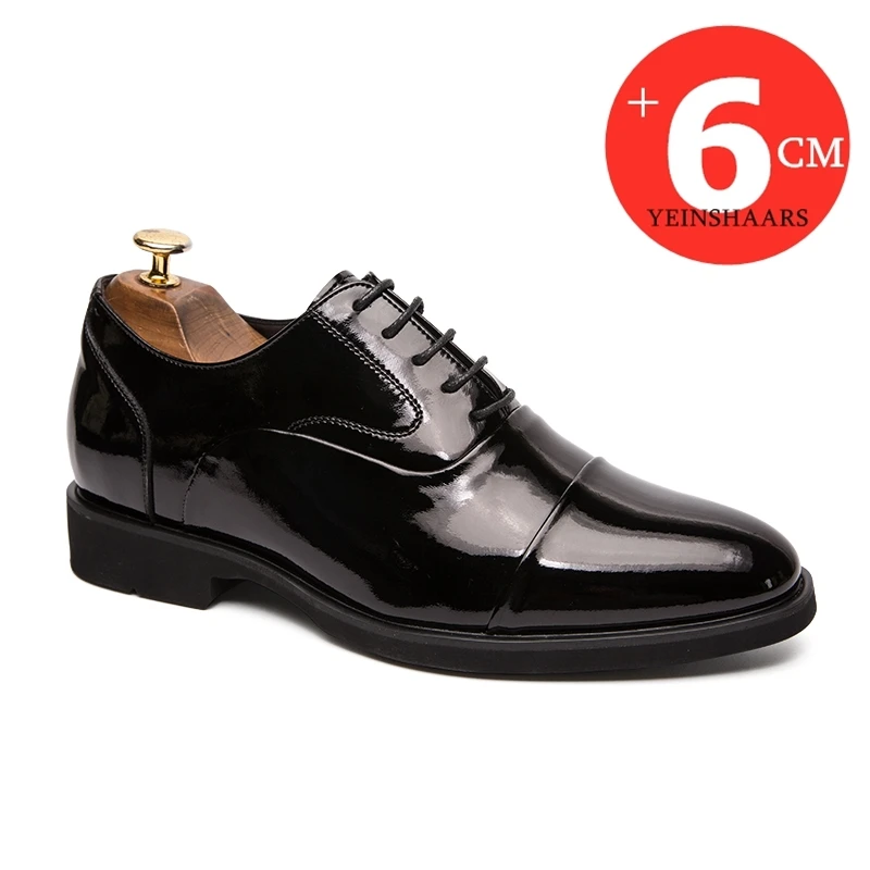 

Height Increasing Shoes Men Taller Elevator 6CM Invisible Insole for Daily Men's Heighten Increased Wedding Oxfords Office Male