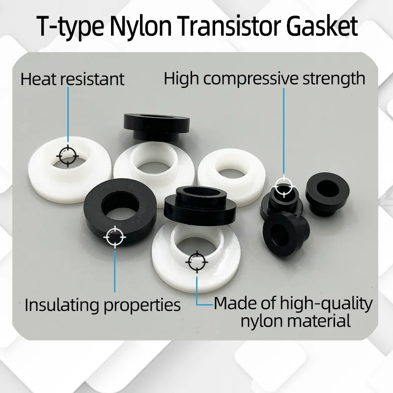 up to 414p T-Shaped Nylon Washer TW3 TW6 TW8 TW9 TW10 t0 TW16 Plastic Concave Convex Screw Sleeve Insulating Particle for Screw o ring gasket washers and gaskets