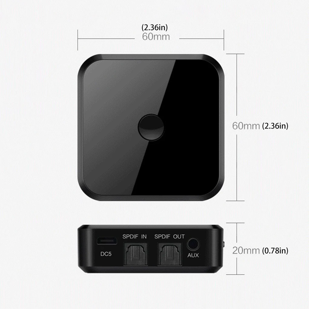

Bluetooth 5 0 HD Audio Transmitter Receiver Supports 3 5mm AUX SPDIF Digital TV Wireless Adapter