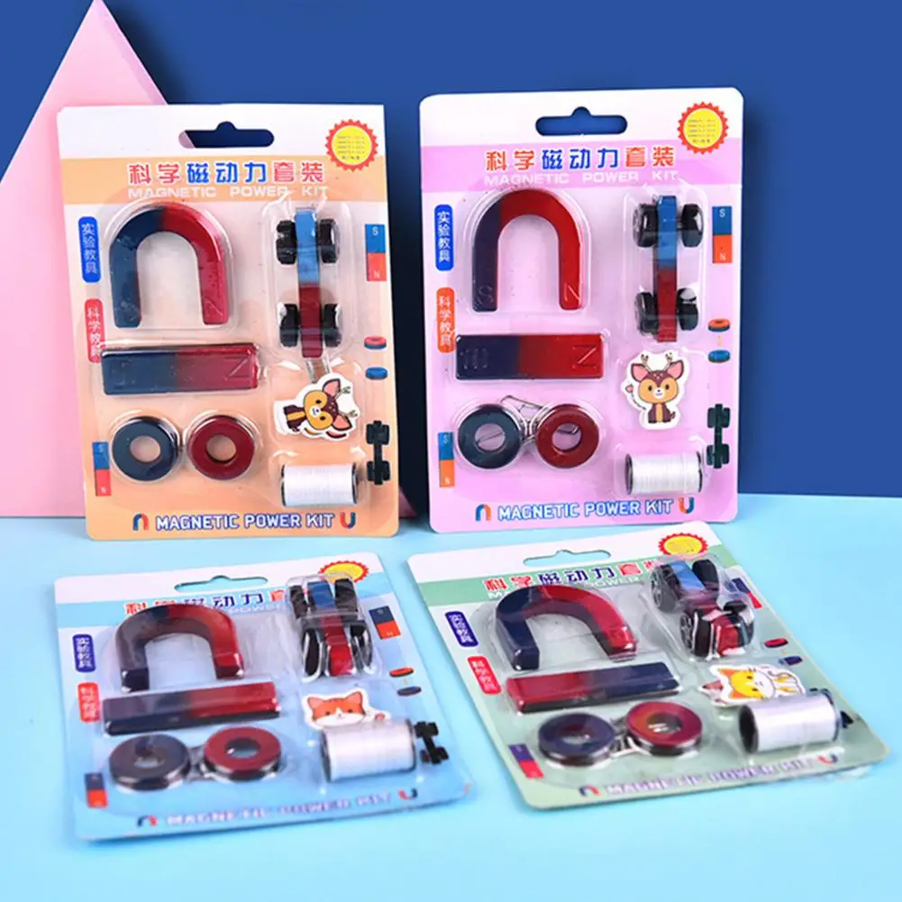 Educational Toy Physics Experimental Equipment Physics Magnet Toy Funny Wisdom Entertainment Assorted Strong Magnet Toy Kit Physics Magnetic Experiment