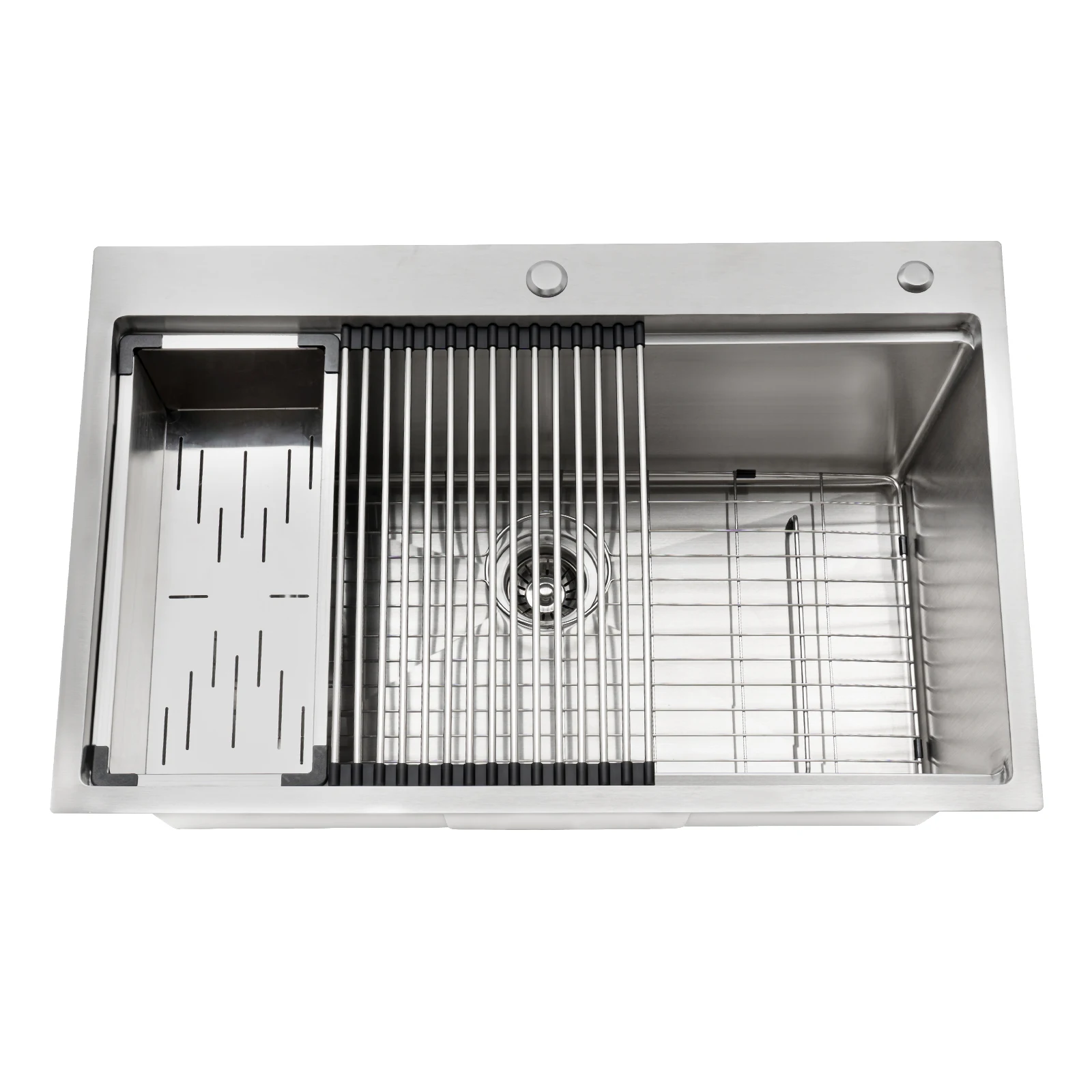 Edelstahlspüle 304 Multifunktionale Einbau-Küchenspüle 33-Zoll Einbau-Küchenspüle Arbeitsstation Edelstahlspüle – Detail 10
