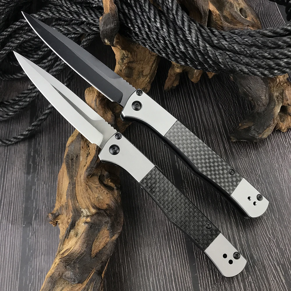 

Outdoor 4170BK Folding Tactical Flipper S90V Blade Pocket Knives EDC Hunting Knife Aluminum Alloy Handle Lifesaving Tools