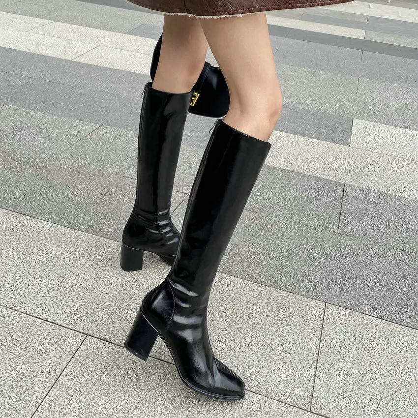 Knee High Heeled Boots