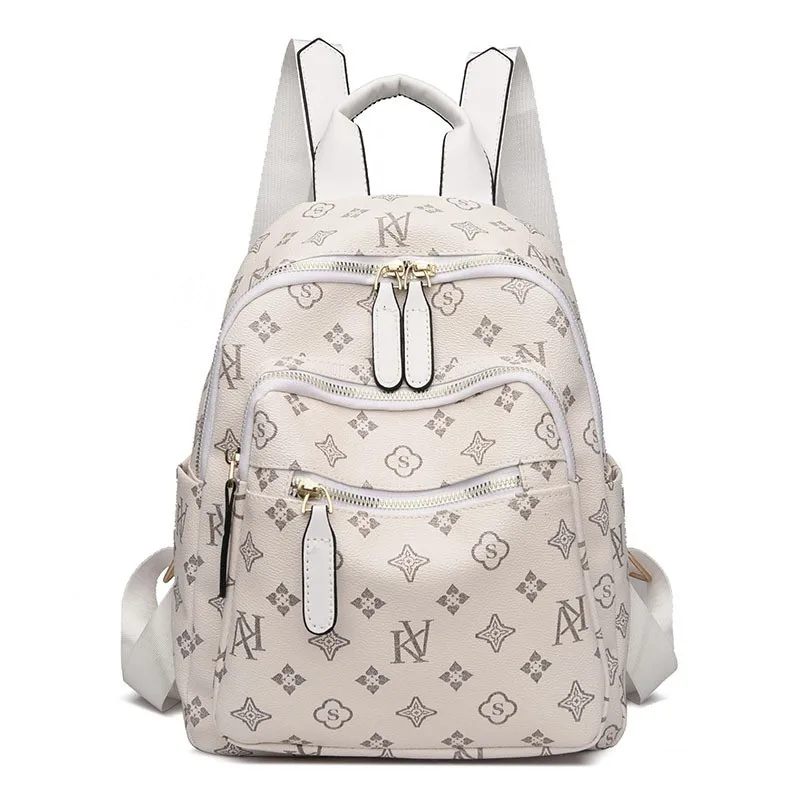 LV Louis Vuitton Fashion classic print backpack large capacity leisure