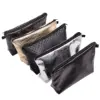 Black Skull Cosmetic Bag Women PU Leather Makeup Bag Travel Organizer For Cosmetics Toiletry Kit Bag Dropshipping 1