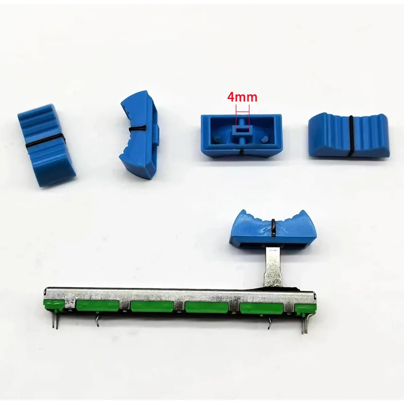 2 Pezzi Potenziometro A Doppia Diapositiva A50K A503 Mixer Yamaha Behringer Soundcraft Pusher Blue Hat