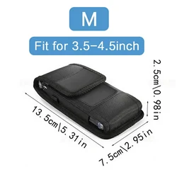 Premium Nylon Pouch Belt Clip Holster Case Waist Bag (M)