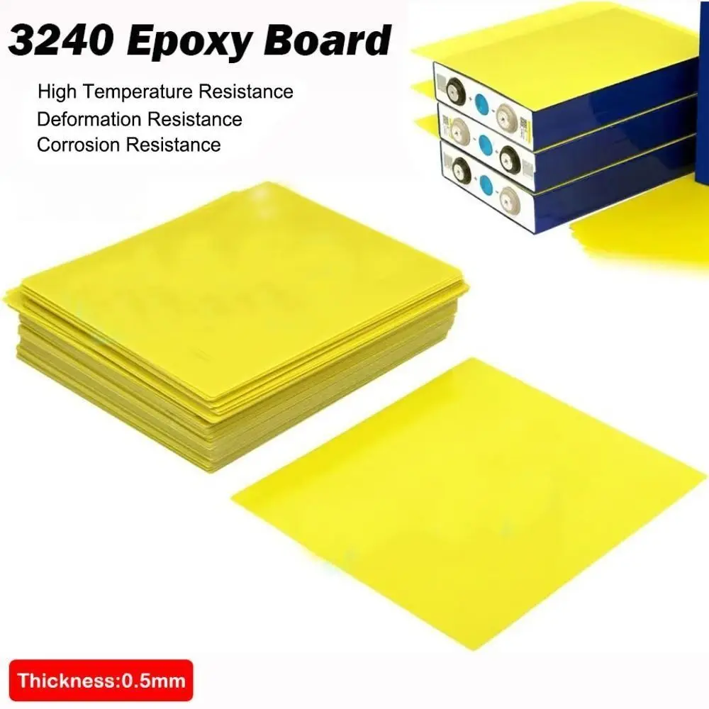 New 3240 Epoxy Board High Temperature Resistant Yellow Circuit Insulation Board Epoxy Plate Battery