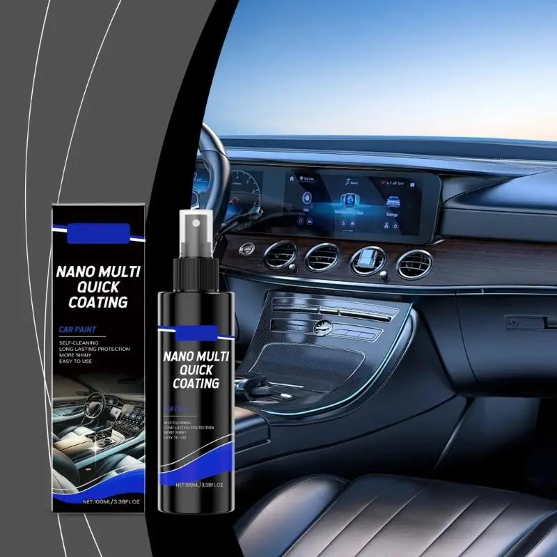 New Car Interior Carpet Leather Cleaner 100ml Stain Remover with Deep Cleaning Formula Leather Sprays for Upholstery