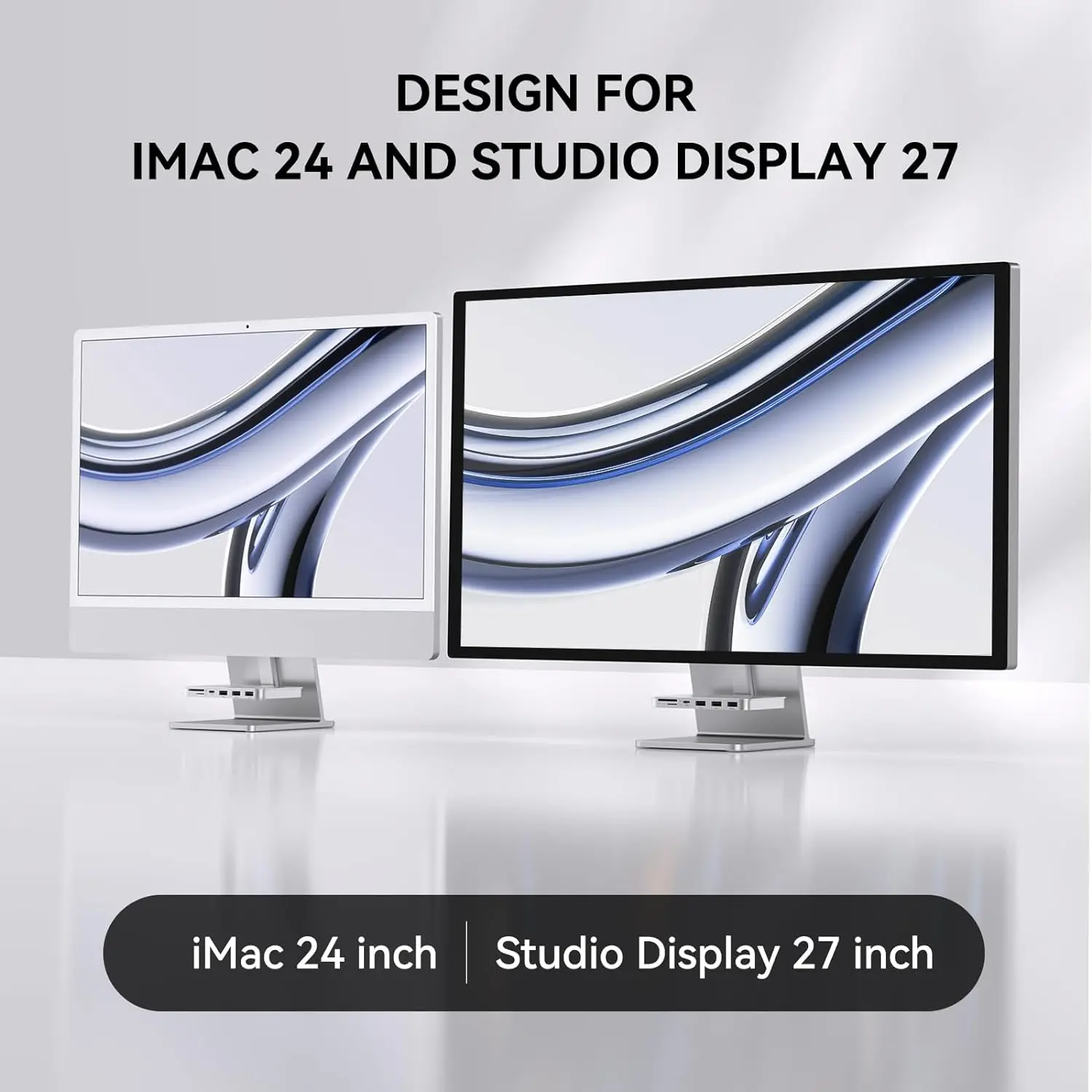 Minisoprur iMac 24 inch Dock Stand 6-Port iMac Hub with USB USB 3.2 10Gbps SD/TF Ports for iMac 24 M1 M3 M4 iMac Accessories 5