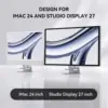 Minisoprur iMac 24 inch Dock Stand 6-Port iMac Hub with USB USB 3.2 10Gbps SD/TF Ports for iMac 24 M1 M3 M4 iMac Accessories 5