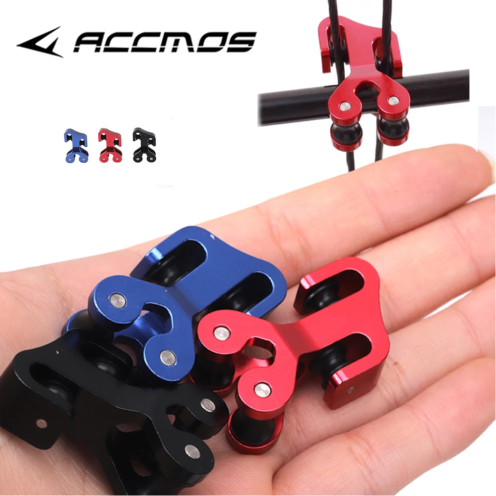 

Archery Bow String Separator Roller Glide Pulley Glide RollerHunting Shooting Bowstring Aluminum Separator For Archery Training