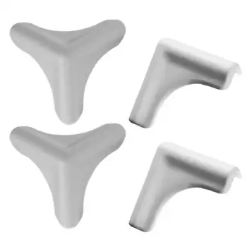 Corner Protector Baby 4PCS Triangle Shape Silicone Anti Collision Corner Edge Protectors Smooth Soft Children Safety Cushions 1