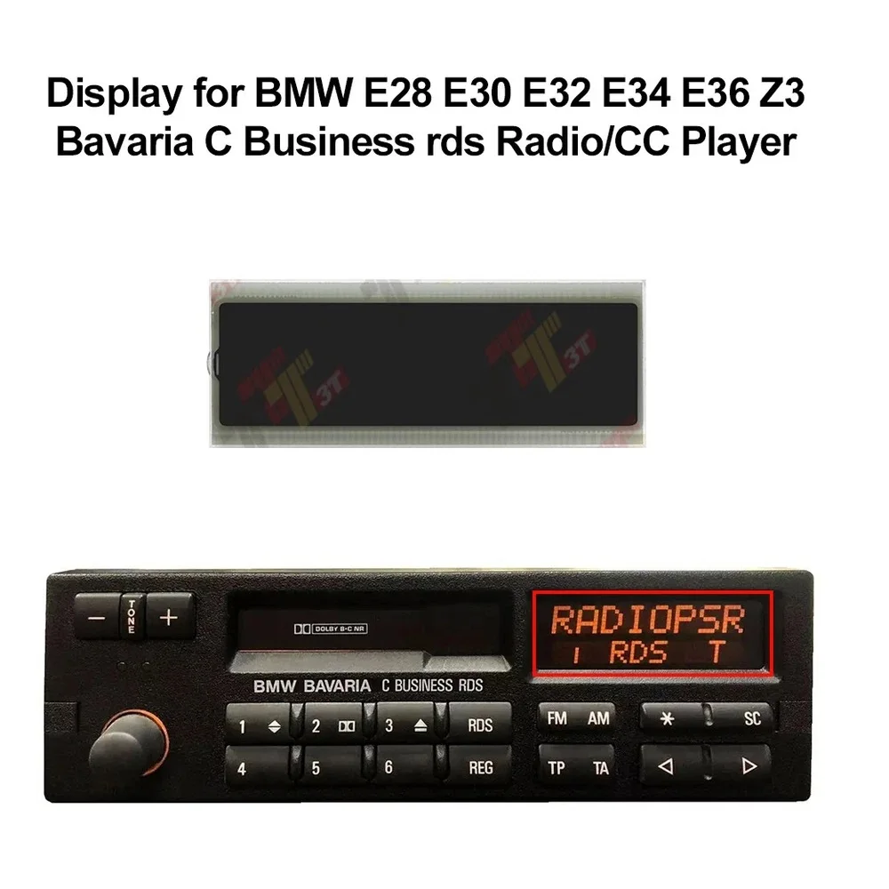 BMW E28 E30 E32 E34 E36 Z3 바바리아 C 비즈니스용 라디오/CC 플레이어 LCD 디스플레이 rds