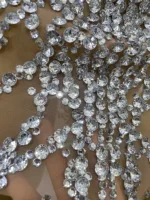 STOCK Sparkly Rhinestones Sexy Mesh See Through Dress Party Evening Prom Celebrate Birthday Dress Singer Dancer Show Stage Wear - Image 6