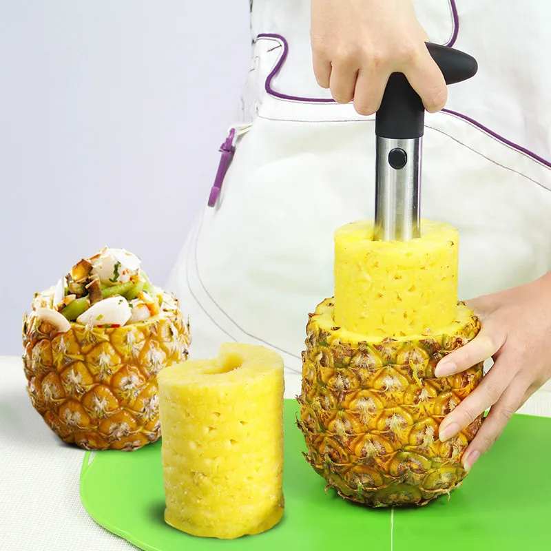 

1 Pcs Stainless Steel Easy To Use Pineapple Peeler Accessories Pineapple Slicers Fruit Knife Cutter Corer Slicer Kitchen Gadgets