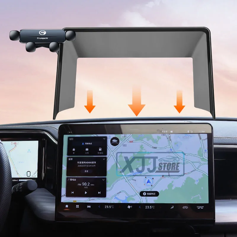 

Car Navigation Screen Phone Holder Bracket with Base Wireless Charging Bracket For Trumpchi GAC GS8 2022 2023 2024 Accessories