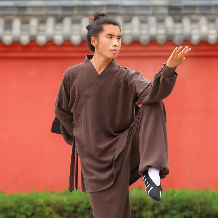 Cotton Linen Clothes Sets Men Women Tai Chi Suit Practice Clothing Martial Art Uniform Taoist Kung Fu Top pants