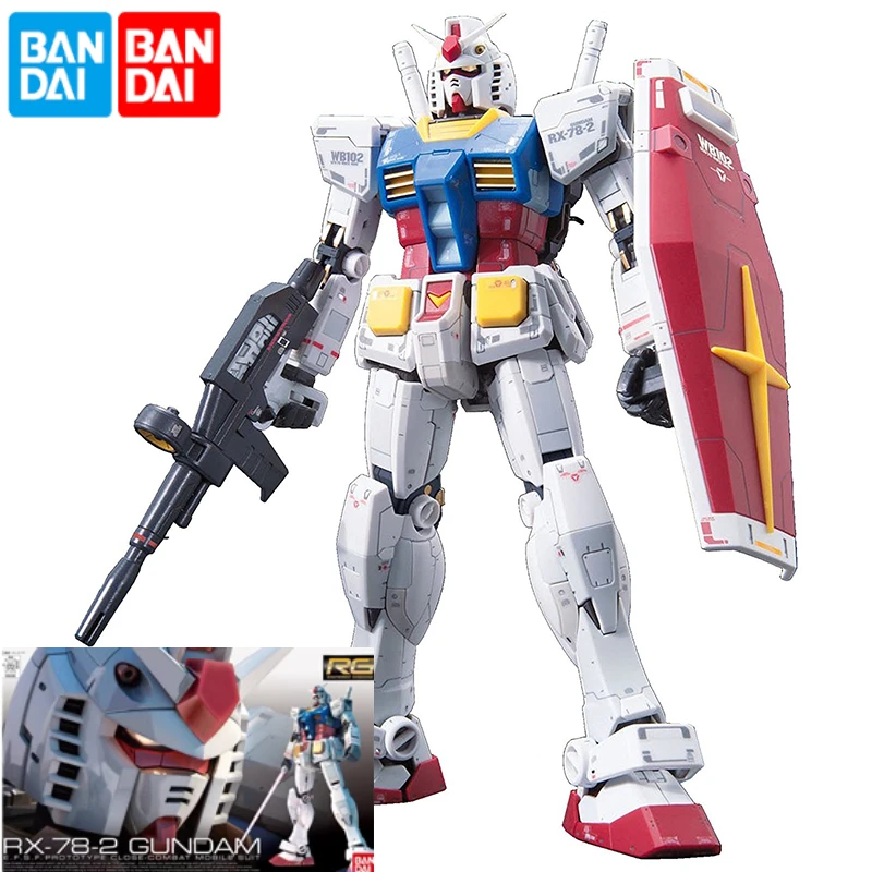 

Bandai Gundam 63280 1/144 RG 01 RX-78-2 Gensokyo номер один плеер оригинальная Сборная модель игрушка коллекционный подарок