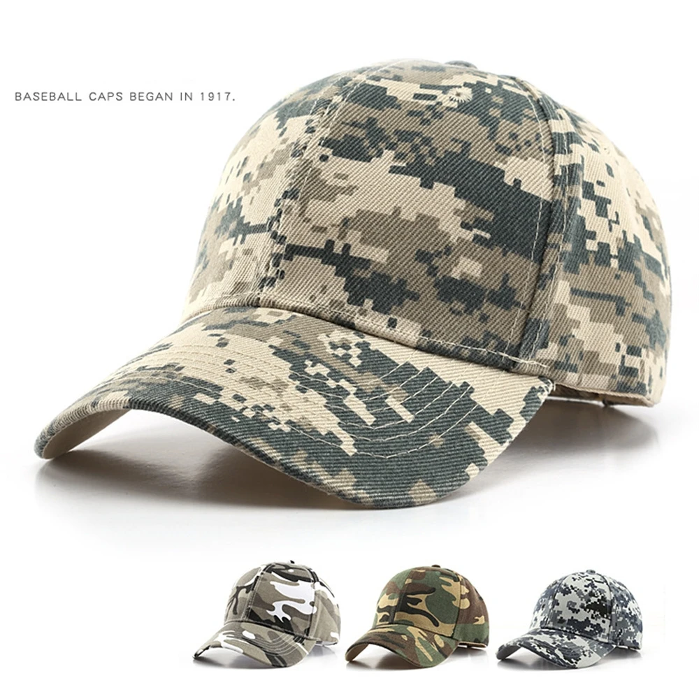 

Outdoor Sports Sunshade Hat Tactics Military Fans Camping Duck Tongue Hat Digital Camo Baseball Hat Unisex