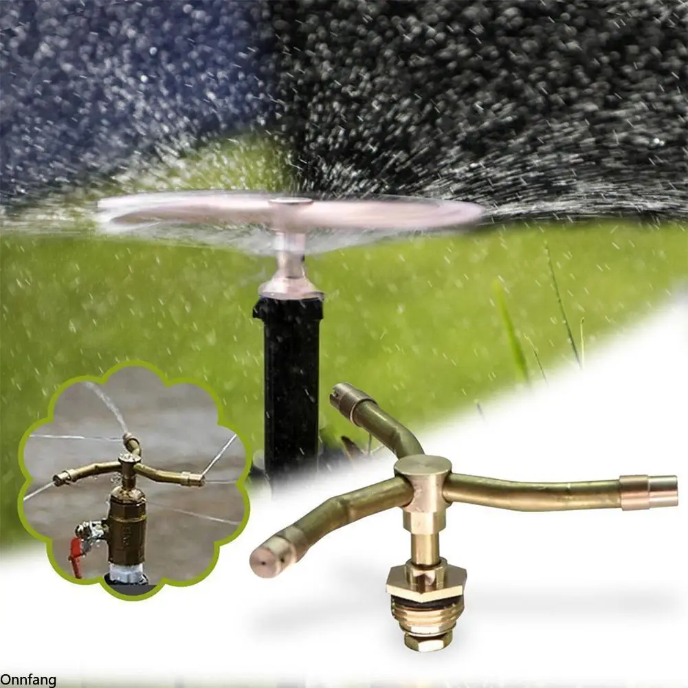 2/3/4 Arm Automatic Rotary Sprayer 360 Degree Rotation Brass Lawn Irrigation Sprinkler Heads Garden Accessories Watering Nozzle garden sprinkler irrigation sprinklers garden irrigation nozzle drip irrigation sprinklers