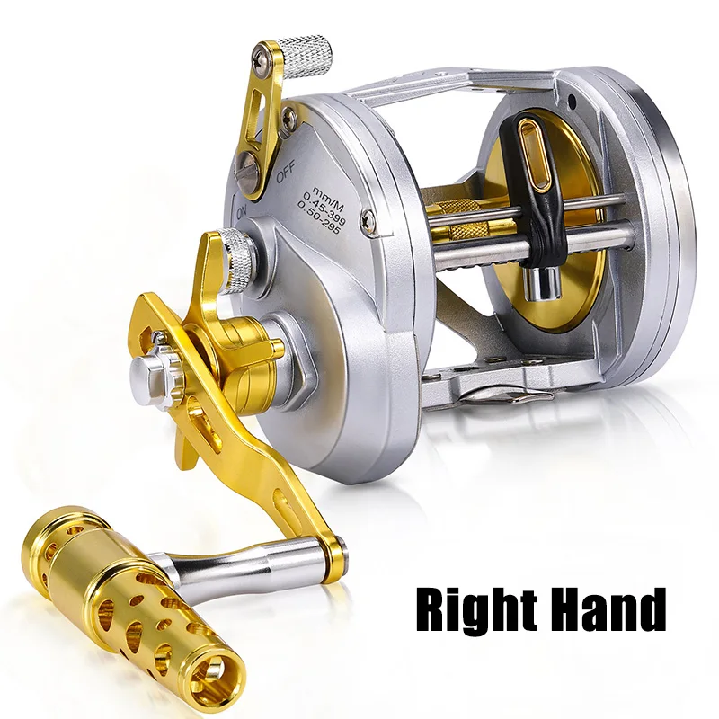 Sougayilang Saltwater Trolling Reel 6+1bb 4.1:1 High Speed Ratio Fishing  Reel Max Drag 25kg Full Metal Baitcasting Fishing Reel - Fishing Reels -  AliExpress