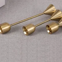 Luxury Golden Color Metal Candle Holders Candlestick Wedding Table Candle Stand New Year Bar Party Candelabra Home Decorations 3