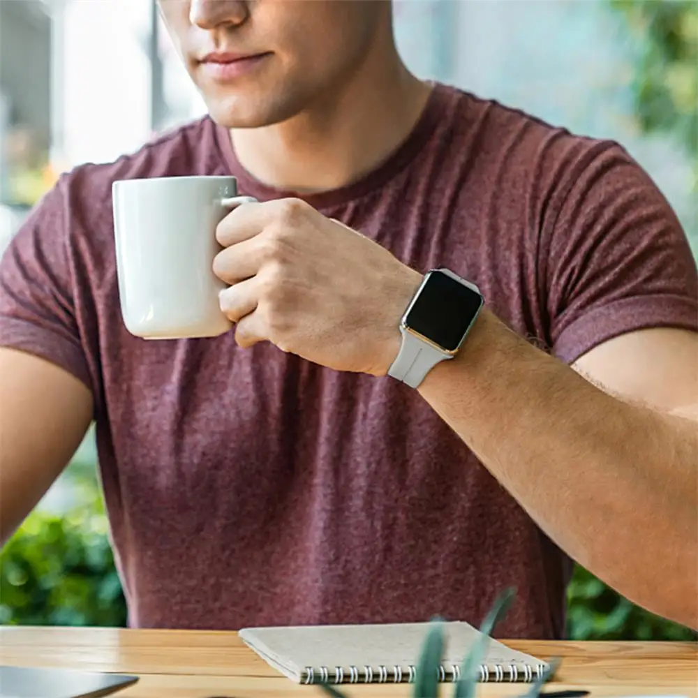 애플 워치 밴드용 마그네틱 스트랩, 44mm, 45mm, 40mm, 49mm, 41mm, 42mm, 38 실리콘 팔찌, iWatch 시리즈 울트라 2, 6, 5, 3, 7, 8, 9, se, 40mm