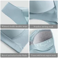 Soutien-gorge de sport respirant pour femmes, taille européenne/états-unis, soutien intérieur, Push Up, gilet, Patchwork, maille, sous-vêtements de sport, hauts, soutien-gorge rembourré 6