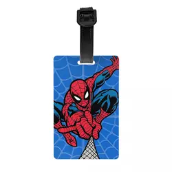 Spider Spiderman Spiderverse Superhero Gel Travel Accessories Portable Label Holder Baggage Tag Name ID Address for Women Gifts