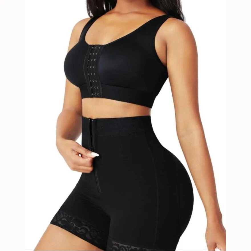 2023 New Sexy High Waist Tummy Control Panties Hip Lifting Shapewear WIth Zipper Postpartum Slimming Shaping Shorts