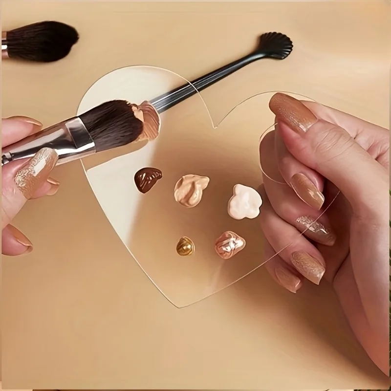 Liquid Foundation Palette Makeup Palette Makeup Artist Makeup Acrylic Makeup Lipstick Nail Art Mixing Plate