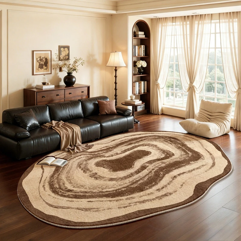 Retro Irregular Plush Rug 3