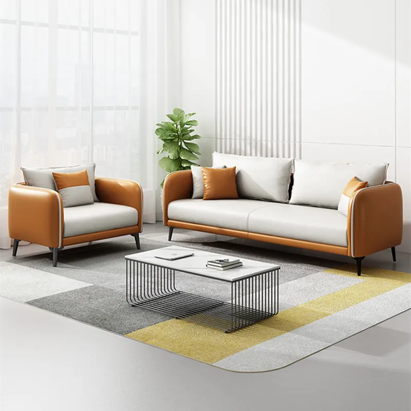 Accent Corner Office Sofas Leather Individual Recliner Modern Floor Luxury Office Sofas Nordic Bureau Meuble Furniture