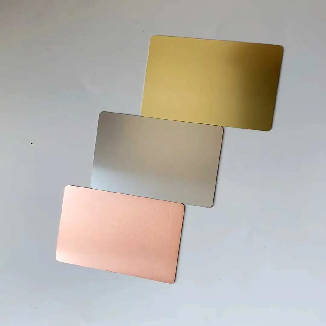 Stainless Steel 304 Material Blank Metal Business Card 5pcs