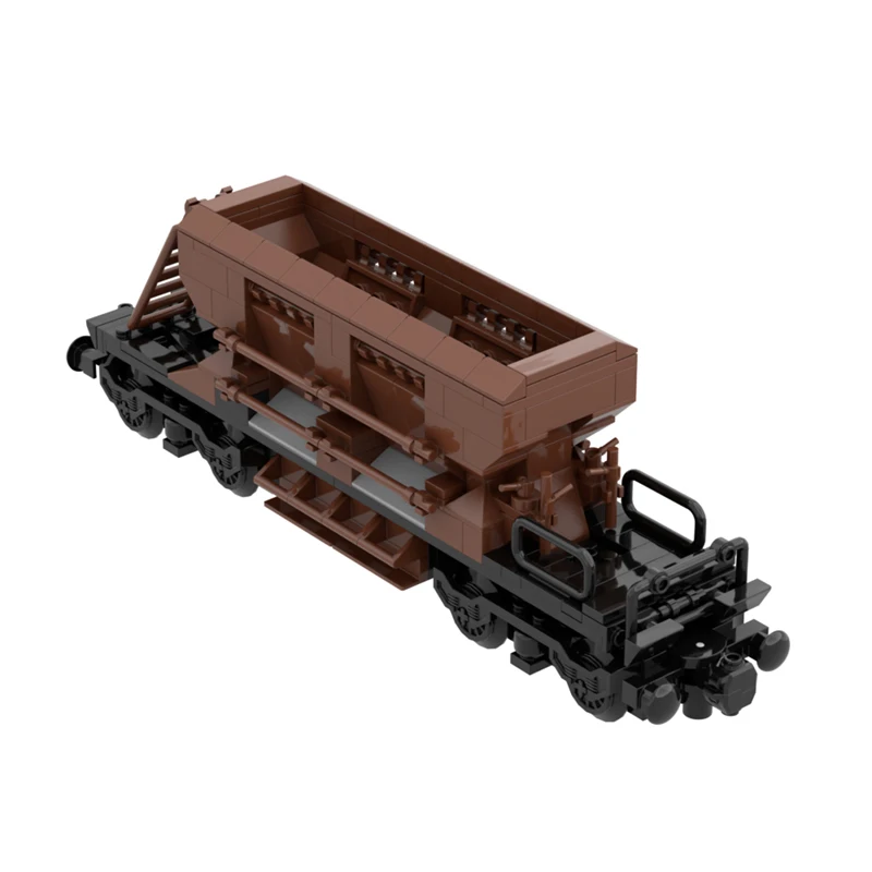 

MOC Germany Gravel Side Dumper Wagon Cargo Locomotive Compatible with DB Train Assembly Building Block Set Children's toys gifts