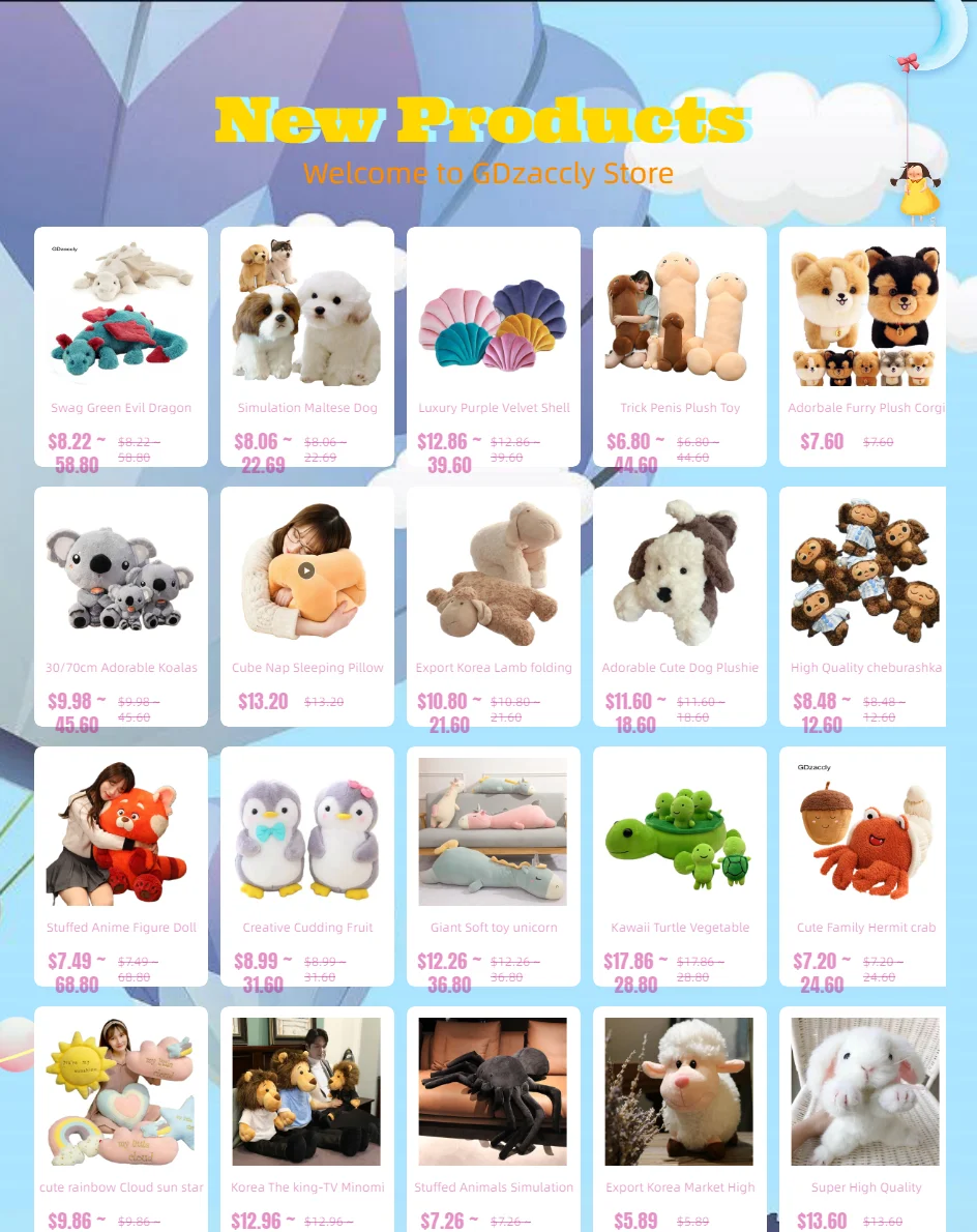 Plush Toy, Stuffed Cartoon Animals, Probável pão
