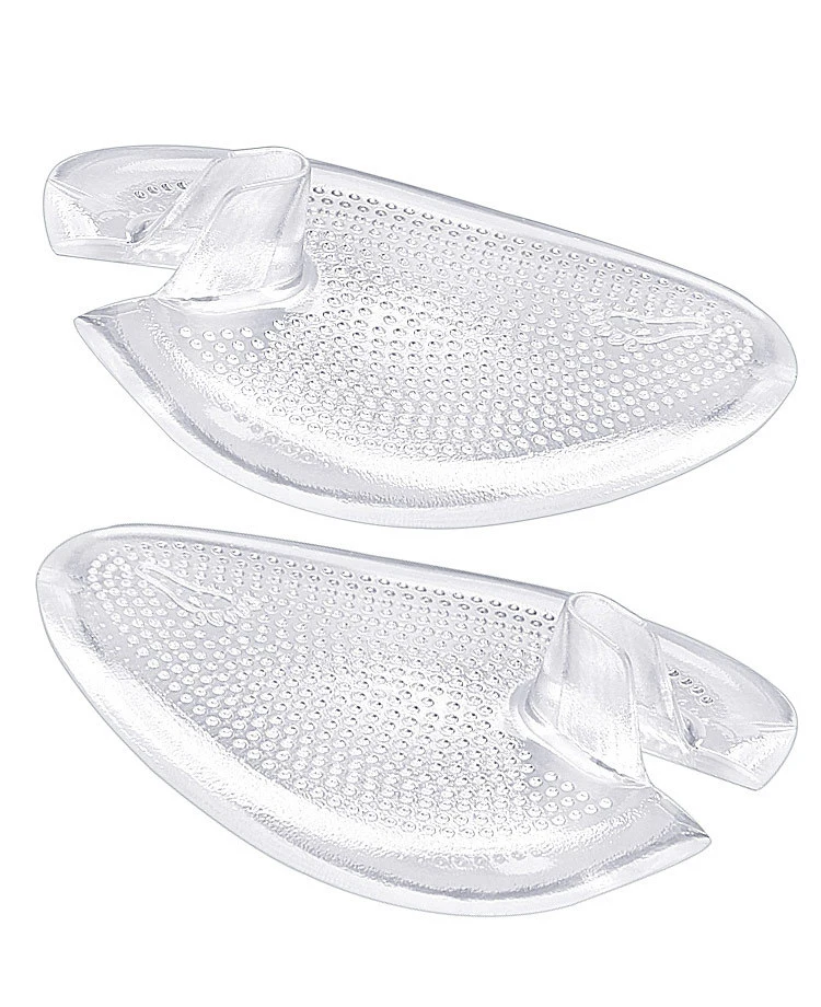 2 Paare Silikon Vorfußpolster Frau Hausschuhe Sandalen Einsätze Mittelfuß Pas für Schuhe Rutschfester selbstklebender Gel Zehenschutz – Detail 11