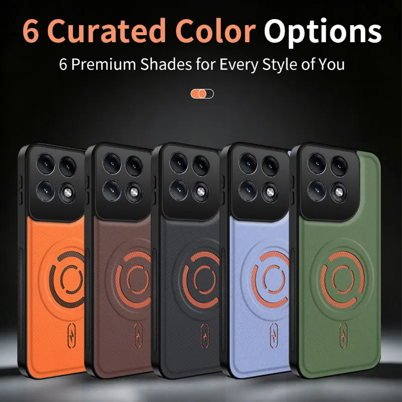 Luxury Magnetic Silicone Shockproof Protective Phone Case