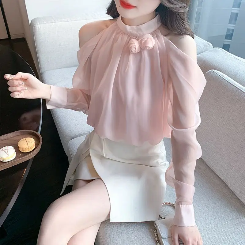 Spring and Summer New Simplicity Solid Color Fashion Pleated Commuting Versatile Sleeveless Round Neck Casual Pullover Shirt