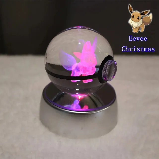 ポケモン3Dクリスタルボールフィギュア,ピカチュウ,ゲンガー,mw,mew2 