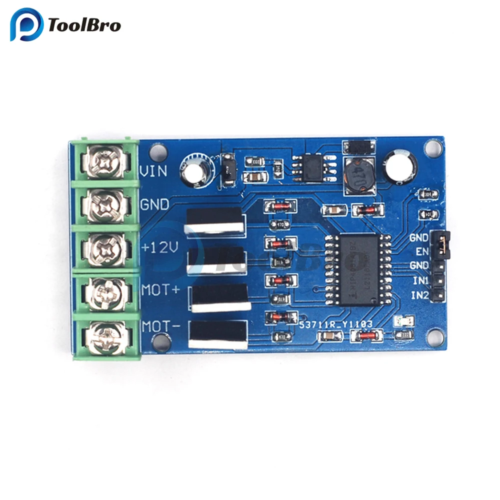 170W DC 5-30V High Power H-Bridge Motor Driver Module NMOS Brake Duty Cycle for Motor 4 External NMOS Tubes Two PWM Input
