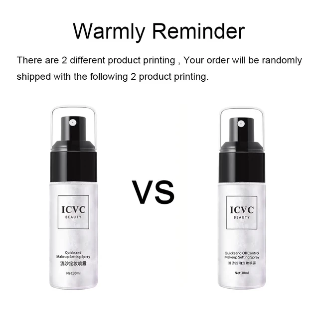Waterproof Sweatproof Makeup Fixer Spray Long Lasting Oil Control Hydrating 6