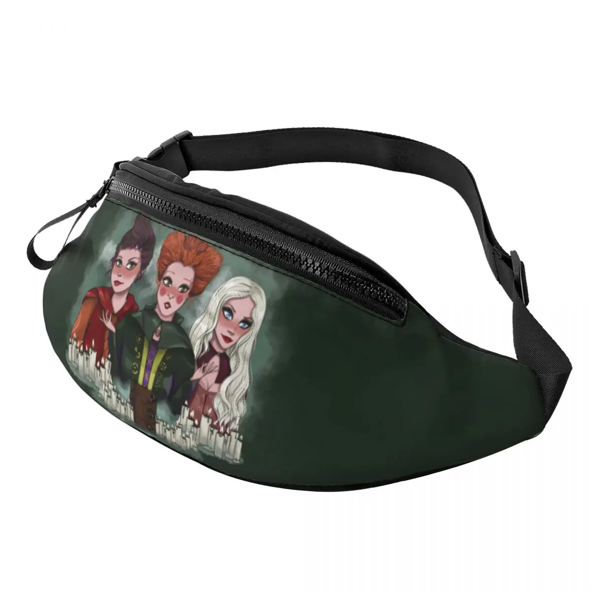 

Поясная Сумка Pocus Hocus Sanderson для сестер, забавный кошелек кросс-боди с персонажами из фильма ужасов, для мужчин и женщин, для велоспорта, кемпинга, телефона, денег