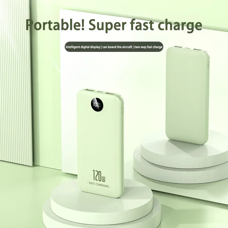 Power Bank 120W 200000mAh Super Fast Charging Large-capacity Portable Endurance Digital Display For Android IOS Xiaomi